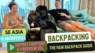 BEST TRAVEL BACKPACK EVER Osprey Packs  The Osprey Farpoint 55 amp The Osprey Fairview 55 Review [upl. by Cassandra]