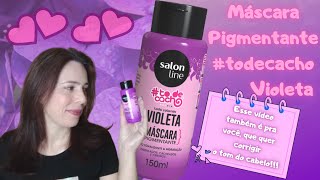 😱Resenha Máscara Pigmentante todecacho Violeta  novamente CHOCADA com o resultado [upl. by Flora]