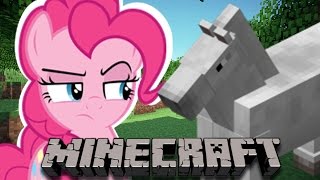 Pinkie Pie Plays Minecraft II SO MANY HORSES [upl. by Tanya117]