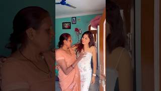 Mammy ka Reaction on my dress 👗😮  Aarti sahu  shorts reaction mom [upl. by Gnuhp]