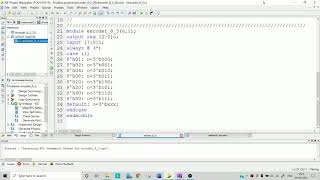 Tutorial 25 Verilog code of 8 to 3 Encoder VLSI  Verilog [upl. by Hedberg]