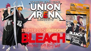 Bleach ThousandYear Blood War  Union Arena Starter Deck  Unboxing [upl. by Dachia]