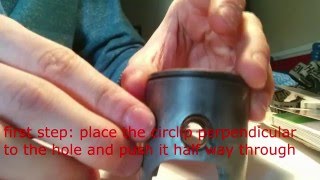 The easiest way to install piston circlip [upl. by Ettezil]