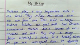 Write an essay on My hobby in english [upl. by Egroj]