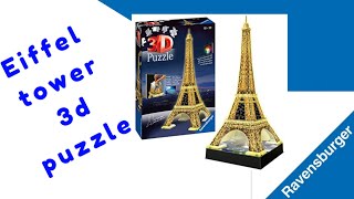 Eiffel Tower 3D PUZZLE Ravensburger build step by step [upl. by Alleiram]