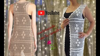 Tutorial Ensamble de verano 2020 Facil y Rapido Parte 1 Crocheteando con la Comadre💖👠💄💋 [upl. by Zeni]