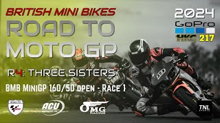 BMB 16050 MiniGP Round 4  Race 1 BritishMinibikesBMB [upl. by Veriee]