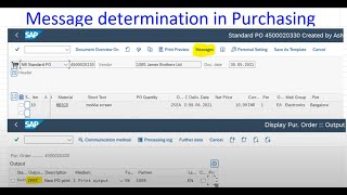 SAP MM Message determination Part 1 [upl. by Stanhope995]