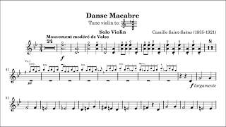 SaintSaëns Camille Danse Macabre op40 for violin  orchestra [upl. by Dlarej]