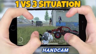 Royale Pass Season 19  Four finger claw HANDCAM  iPhone 8  PUBG MOBILE [upl. by Akimyt103]