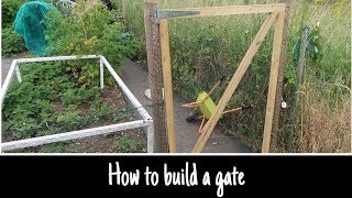 How to build an easy gate for your garden or allotment [upl. by Azelea]