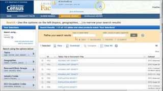 How to Find Population Density by County using Census Data in the American Factfinder [upl. by Aynotahs789]