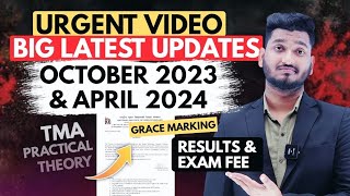 Nios Big Latest Updates October Results 2023  April 2024 Exam Fee TMA Upload  Practical Exam PCP [upl. by Ibrad]