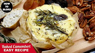 HowToBloke 🇬🇧 Recipe roasted HOT baked Camembert or Brie cheese recipe amp serving suggestion ideas [upl. by Ajidahk]