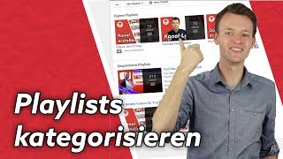 Wie kann man Playlisten in Unterkategorien sortieren  WiegehtYouTube [upl. by Iddet]