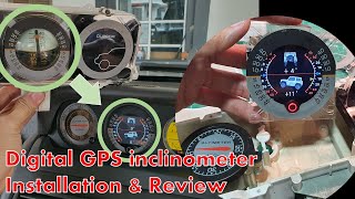 Digital GPS Inclinometer AUTOOL X95 installation on Pajero V34 [upl. by Sage816]