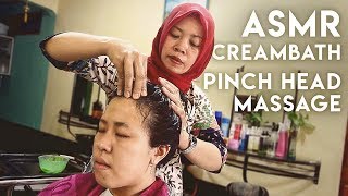 💆🏻‍♀️ ASMR Creambath Pinch Head Massage  Suans Salon [upl. by Ettegdirb]