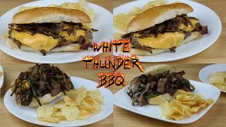 Philly Cheesesteak Threeway  The Best Cheesesteak Recipes  White Thunder BBQ [upl. by Atsocal]