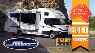 Australian Motorhome amp Caravans  Sunliner RV Clearance Sale [upl. by Berman]