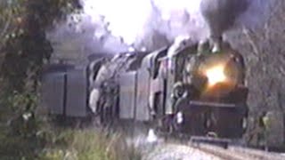 Norfolk Southern 25 Anniversary of Steam Day November 3 1991THE TRIPLE HEADER [upl. by Gibson]