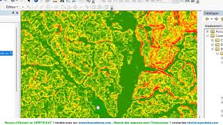 Comment générer les Courbes de niveau avec mnt dans arcgis [upl. by Sylvie424]