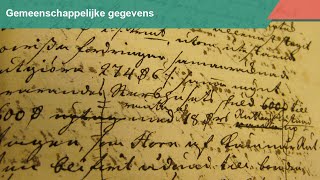 Gemeenschappelijke gegevens [upl. by Elbart]