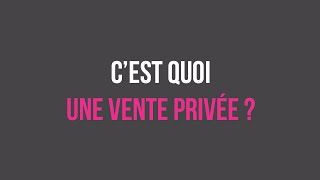 Showroomprivé  Mode d’emploi n°2  c’est quoi une vente privée [upl. by Awahsoj]