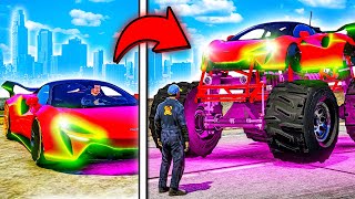 From Supercar to MONSTER TRUCK This is MAD GTA 5 [upl. by Olga743]