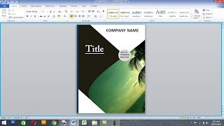 how To Design Book Cover Using Ms Word [upl. by Ielak]