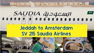 JVLOG  Saudia Airlines  Jeddah to Amsterdam  SV215 🇸🇦✈️ [upl. by Yahsel]