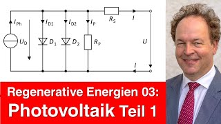 Regenerative Energien 03  Photovoltaik Grundlagen 2021 [upl. by Ula594]