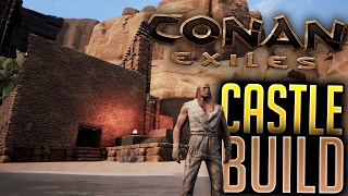 Conan Exiles  Building A Huge Mountain Castle  Conan Exiles Gameplay  3 [upl. by Enitsej252]