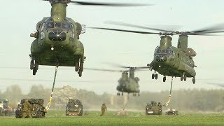 quotHeavy Deliveryquot Dutch CH47 Chinooks Sling Load Training [upl. by Emmett]