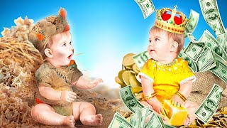 RICH BABY VS BROKE BABY  Funny Rich Family VS Poor Family Moments By 123 GO Like [upl. by Odanref]