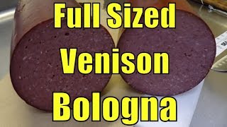 Venison Bologna FULL SIZED in the MES [upl. by Donelu]