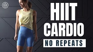 Extreme HIIT Cardio Workout  No Repeats No Equipment [upl. by Rhoda949]