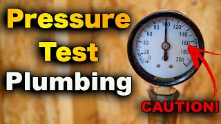 How To Pressure Test Plumbing And Hydrostatic Test Plumbing for plumbing inspection [upl. by Nonnaehr69]