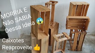 DIY DO LIXO AO LUXO  2 IDEIAS INCRÍVEIS COM CAIXOTES DE FEIRA FAÇA VOCÊ MESMO [upl. by Goldshell]