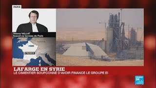 Activités de Lafarge en Syrie  le siège du cimentier à Paris perquisitionné [upl. by Joshia]