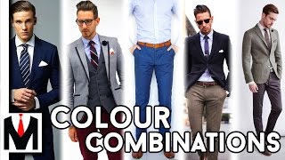 Best Colour Combinations For Clothes  Mens Colour Matching Guide [upl. by Ainival]