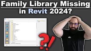 Family library missing in Revit 2024  Solution [upl. by Sanferd]