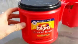 DIY Folgers Coffee Can Painting Hack [upl. by Vastha275]