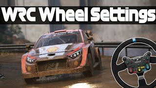 EA Sports WRC Wheel Settings Guide [upl. by Youngman]