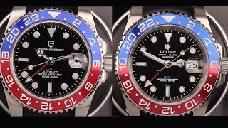 Why Has NO ONE Reviewed This Watch Yet  Another AMAZING Pepsi GMT Master II Homage For UNDER 100 [upl. by Adnolaj]