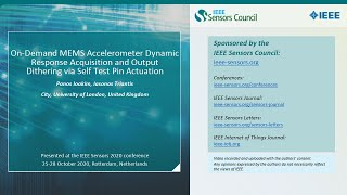 OnDemand MEMS Accelerometer Dynamic Response Acquisition and Output Dithering via Self Test Pin [upl. by Clotilda]