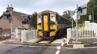 Bunchrew Level Crossing Highland Friday 27092024 [upl. by Syverson426]