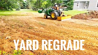 Yard Regrade and Downspout Rerouting Part 1 [upl. by Ludwog]