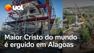 Maior Cristo do mundo tem o dobro da altura do Redentor e está sendo em erguido em Alagoas [upl. by Hayouqes]