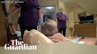 Hidden camera reveals abuse by care home staff of dementia patient Ann King [upl. by Yanej]