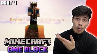 One Block Challenge  Minecraft One Block Series Part 1 [upl. by Wu542]